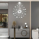 Silver Gold Silver Dandelion Wall Clock Home Decor Clock Modern Wall Clock High-Quality Clock