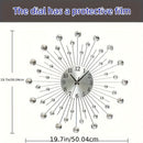 Silver Gold Silver Dandelion Wall Clock Home Decor Clock Modern Wall Clock High-Quality Clock