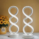 White Black Infinity-Shaped Lamps Night Atmosphere Lamps Home Decor LED Lamps 2-Piece Set