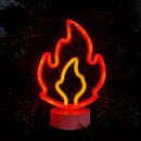 White Black Flame Neon Night Light Home Decor LED Night Light Ambient Lighting Unique Gift