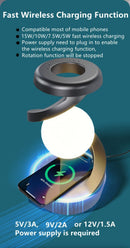 Gray Modern Night Light Spiral Design LED Night Light Ambient Lighting Wireless
