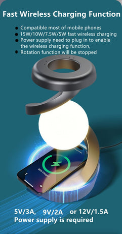 Gray Modern Night Light Spiral Design LED Night Light Ambient Lighting Wireless