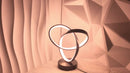 Black Red Modern Table Lamp Intertwined Ring Lamp Ambient Lighting Home Decor Light