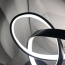 Black Red Modern Table Lamp Intertwined Ring Lamp Ambient Lighting Home Decor Light