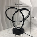 Black Red Modern Table Lamp Intertwined Ring Lamp Ambient Lighting Home Decor Light