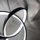 Black Red Modern Table Lamp Intertwined Ring Lamp Ambient Lighting Home Decor Light