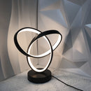 Black Red Modern Table Lamp Intertwined Ring Lamp Ambient Lighting Home Decor Light