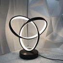 Black Red Modern Table Lamp Intertwined Ring Lamp Ambient Lighting Home Decor Light