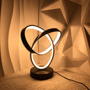 Black Red Modern Table Lamp Intertwined Ring Lamp Ambient Lighting Home Decor Light