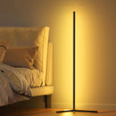 Black Silver 1.6m Floor Light Smart Voice-Controlled Light USB Powered Light Ambient Light
