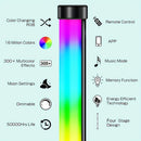 Black Silver 1.6m Floor Light Smart Voice-Controlled Light USB Powered Light Ambient Light