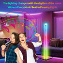 Black Silver 1.6m Floor Light Smart Voice-Controlled Light USB Powered Light Ambient Light