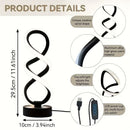 Black White Spiral Desk Lamps Warm Light Lamp Set Of 2 Lamps Bedside Lamp Study Lamp Modern