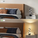 Black White Spiral Desk Lamps Warm Light Lamp Set Of 2 Lamps Bedside Lamp Study Lamp Modern