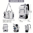 Travel Backpack Multi-Functional Backpack Convertible Backpack Shoe Compartment - Black - Size M