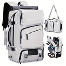 Travel Backpack Multi-Functional Backpack Convertible Backpack Shoe Compartment - Black - Size M