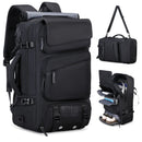 Travel Backpack Multi-Functional Backpack Convertible Backpack Shoe Compartment - Green - Size M