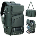 Travel Backpack Multi-Functional Backpack Convertible Backpack Shoe Compartment - White - Size M