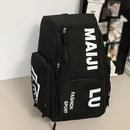 Fashion Backpack Sport Backpack Travel Backpack Four-Color Backpack Trendy - Black - Size L