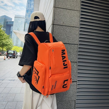 Fashion Backpack Sport Backpack Travel Backpack Four-Color Backpack Trendy - Neon Green - Size L