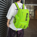 Fashion Backpack Sport Backpack Travel Backpack Four-Color Backpack Trendy - Neon Green - Size L