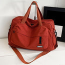 Fashion Sports Travel Bag Travel Bag Sports Bag Business Travel Bag Unisex Bag - Burgundy - Size L
