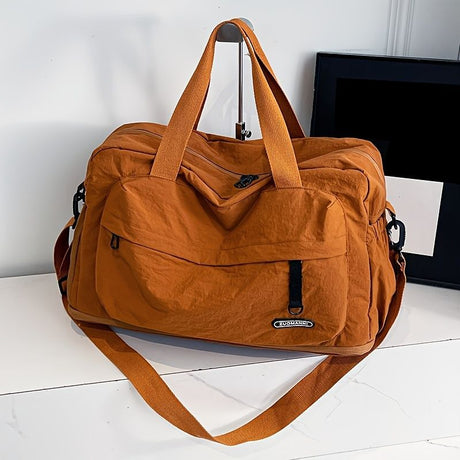 Fashion Sports Travel Bag Travel Bag Sports Bag Business Travel Bag Unisex Bag - Burgundy - Size L