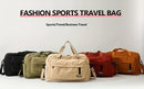 Fashion Sports Travel Bag Travel Bag Sports Bag Business Travel Bag Unisex Bag - Brown - Size L