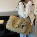 Fashion Sports Travel Bag Travel Bag Sports Bag Business Travel Bag Unisex Bag - Gray - Size L