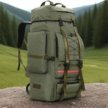 130L Backpack Outdoor Travel Backpack Camping Backpack For Adults Large - Blue - Size M