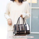 Women'S Bag Set Six Piece Bag Set Checkered Bag Large Capacity Bag Korean Style - Brown - Size 30-27-13
