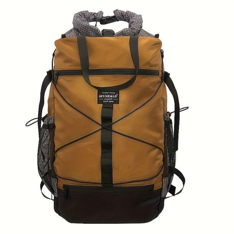 Travel Backpack Four Colors Spacious Compartments Durable Material Comfortable - Gray - Size L
