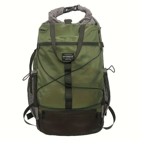 Travel Backpack Four Colors Spacious Compartments Durable Material Comfortable - Gray - Size L