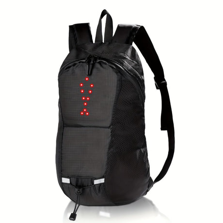 Cycling Backpack Safety Backpack Turn Signal Backpack LED Backpack Australia - Black - Size L