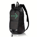 Cycling Backpack Safety Backpack Turn Signal Backpack LED Backpack Australia - Black - Size L