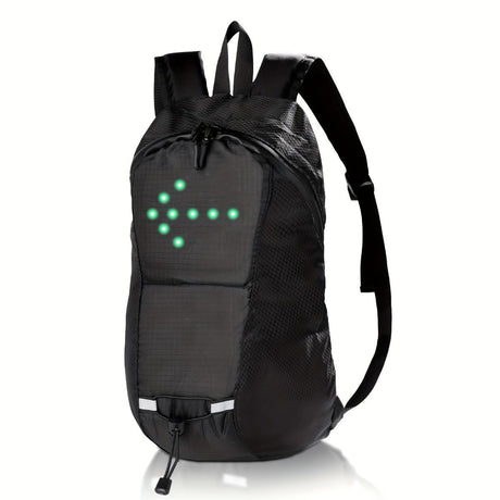 Cycling Backpack Safety Backpack Turn Signal Backpack LED Backpack Australia - Black - Size L