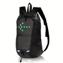 Cycling Backpack Safety Backpack Turn Signal Backpack LED Backpack Australia - Black - Size L