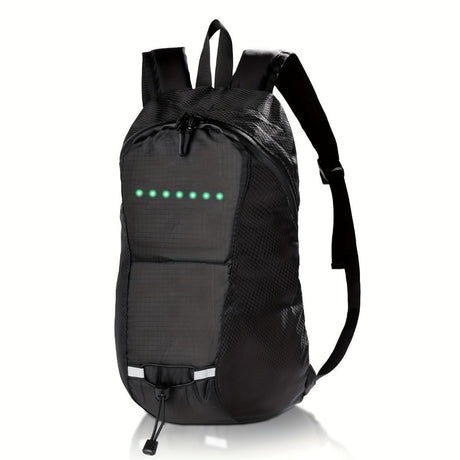 Cycling Backpack Safety Backpack Turn Signal Backpack LED Backpack Australia - Black - Size L