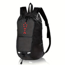 Cycling Backpack Safety Backpack Turn Signal Backpack LED Backpack Australia - Black - Size L