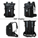 Waterproof Backpack Travel Backpack Taichi Backpack Laptop Backpack Multiple - Black - Size L