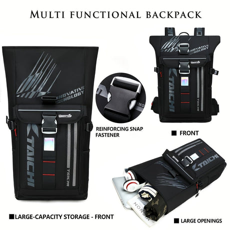 Waterproof Backpack Travel Backpack Taichi Backpack Laptop Backpack Multiple - White - Size L
