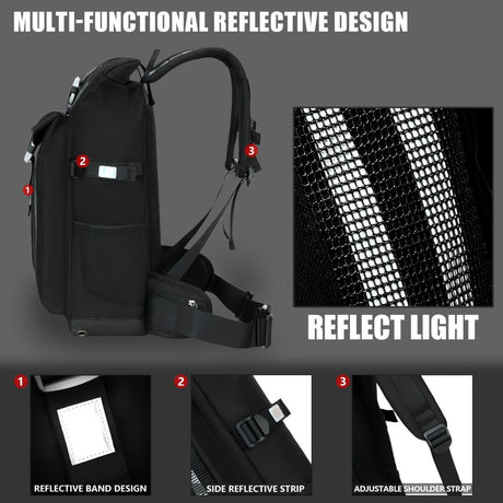 Waterproof Backpack Travel Backpack Taichi Backpack Laptop Backpack Multiple - White - Size L