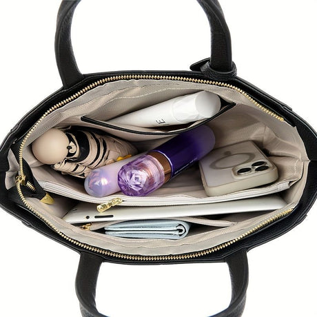 Women'S Tote Briefcase Commuting Bag Handheld Bag Cross-Body Bag Spacious Tote - Beige - Size 31-11-24