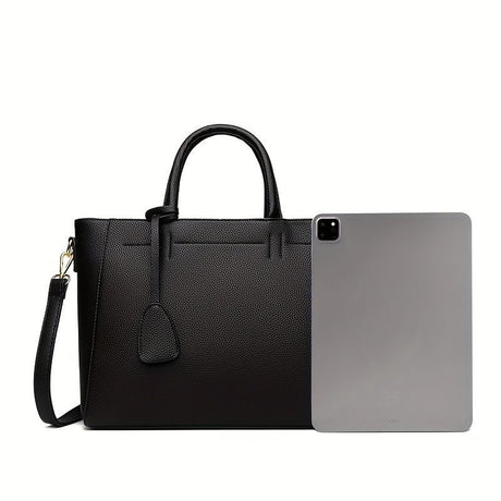 Women'S Tote Briefcase Commuting Bag Handheld Bag Cross-Body Bag Spacious Tote - Black - Size 31-11-24