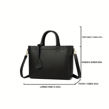Women'S Tote Briefcase Commuting Bag Handheld Bag Cross-Body Bag Spacious Tote - Gray - Size 31-11-24