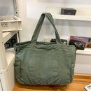 Unisex Bag Cross-Body Bag Shoulder Bag Tote Bag Large Capacity Bag Student Bag - Black - Size 38-14.5-32