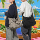 Unisex Bag Cross-Body Bag Shoulder Bag Tote Bag Large Capacity Bag Student Bag - Black - Size 38-14.5-32