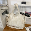 Unisex Bag Cross-Body Bag Shoulder Bag Tote Bag Large Capacity Bag Student Bag - Brown - Size 38-14.5-32