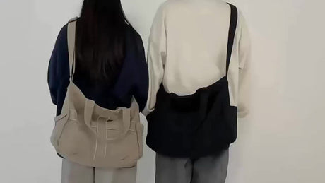 Unisex Bag Cross-Body Bag Shoulder Bag Tote Bag Large Capacity Bag Student Bag - Green - Size 38-14.5-32