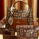 Women'S Handbag Set Monogram Handbag Three-Piece Handbag Set Australian Style - Brown - Size 25-11-19
